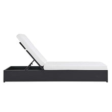 Modway Tahoe Aluminum Outdoor Chaise Lounge in Gray White with Weather-Resistant Cushions, Perfect Patio Sunbed or Recliner Chair for Pool Furniture
