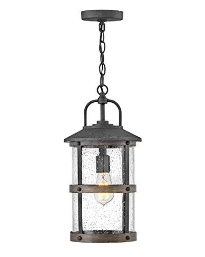 Hinkley Lakehouse Medium Hanging Lantern, Low Voltage Aged Zinc