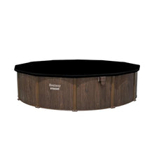 Bestway Hydrium 18' x 52" Steel Wall Above Ground Swimming Pool Set Brown