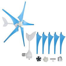 3800W Horizontal Axis Wind Turbine Generator Kit 1500W 12V 24V 48V Wind Turbine + Wind And Solar Hybrid Controller + 2000W Inverter + 150W *2 Solar Panel Household Marine Street Light (Color : 12V)