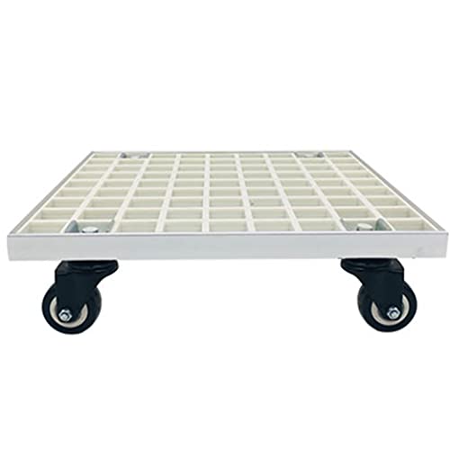 QUANGJN Plant Caddy with Wheels Heavy Duty,Rolling Plant Stand 330Lb Capacity, Outdoor Planter Caddies Large Flower Pot Mover Plant Dolly Holder Planter Trolley Ca,White-16cm/6in