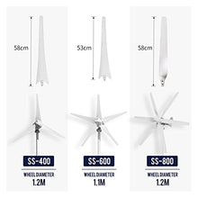 Wind Generator 800W 1000W Wind Power Turbines Generator 12V 24V Windmill Generator for Boat with MPPT Controller Low Noise Low Wind Speed Start (5 Hybrid Control)
