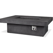 Branchview 60 Inch Rectangular Steel Propane Fire Pit W/Hidden Tank in Gray By BBQGuys Signature