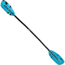 AQUA BOUND Fiberglass Bent Shaft Kayak Paddle 1-Piece Blue 197cm