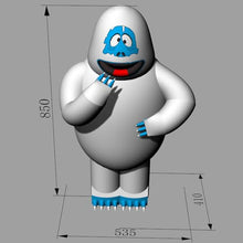 Christmas Giant Inflatable Abominable Bumble Snowman with Led Lights,Xmas Blow Up Snow Monster Winter Outdoor Lawn Decor for Festive Party Decoration Supplies (White, 16ft 5mH)