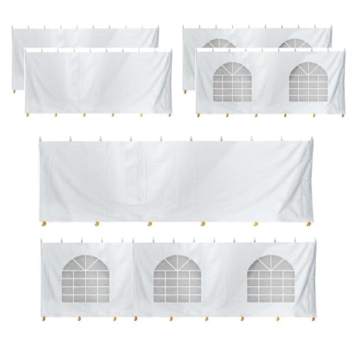 TentandTable 30' x 40' Premium Blockout Sidewall Kit for Party Tents White