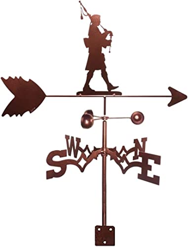 Weathervane Metal for roof Garden Yard Roof Weathervane Weather Vane with Animal Ornament Garden Wind Vane Professional Measuring Tool Garden Yard Easy Use (#1)
