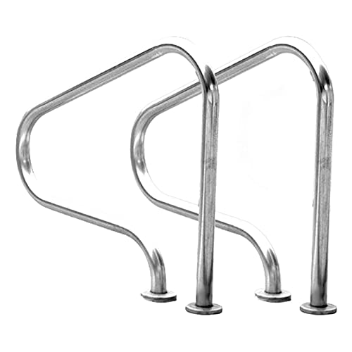 Pool Ladders Pool Hand Rail Pool Safety Handrails Easy Mount Hand Grab Rail Stainless Steel Swimming Pool Stair Rail - for Swimming Pools Pontoons Docks and More - 1 PCS