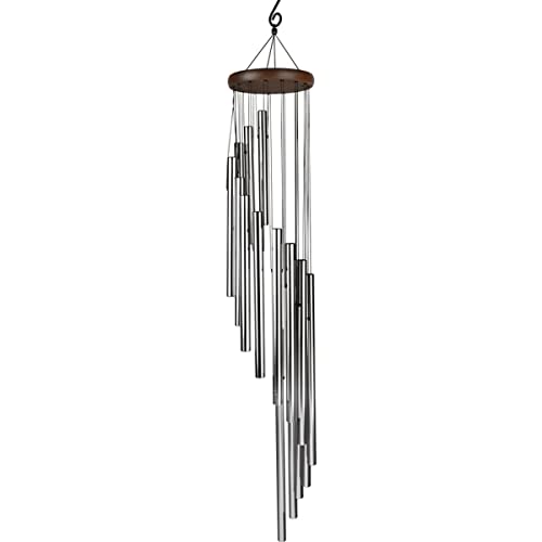 LUYILA Outdoors,Wind Chimes for Outside, Garden Chimes with 15 Aluminum Alloy Tubes and S Hooks Gift Chimes Decor for Garden Patio Decor,50-inch Windchime