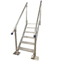 Patriot Docks Aluminum Dock Stairs 6 Step Silver
