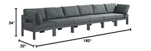 Meridian Furniture 376Grey-S180A Nizuc Collection Modern | Contemporary Outdoor Patio Modular Sofa