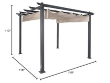 Coolaroo Aurora Pergola Light Filtering 90% UV Block 9'10" x 9'10" Smoke