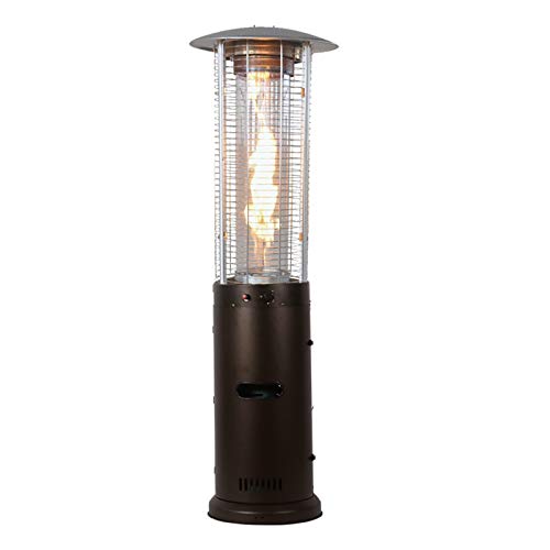 AIZYR Liquefied Gas Heater for Outdoor/Indoor, Floor Standing Heater Waterproof Patio Heater Split Pulse Ignition/Overheat Protection