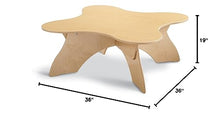 Jonti-Craft Blossom Table Natural Wood