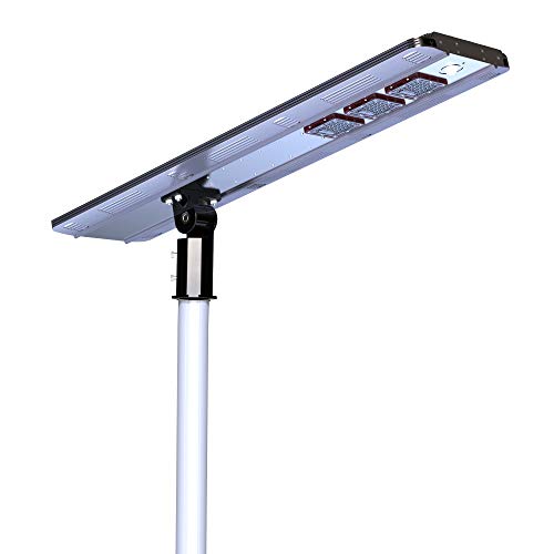 eLEDing Solar Power AI Smart CREE LED Street Light 4800LM 30W Gray