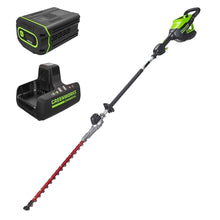 Greenworks 82V 24 in Cordless Pole Hedge Trimmer, 2.5 Ah Battery, Charger