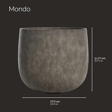 COSAPOTS Mondo Round Indoor/Outdoor Planter, 34x31in River Stone