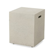 Christopher Knight Home Nicola Outdoor 40 Inch Rectangle Fire Pit, Light Gray