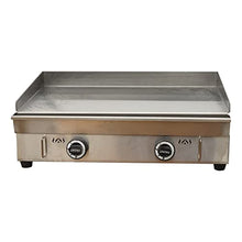 BREVELTION Commercial LPG Gas Griddle 28.9x16.1" Countertop Stainless Steel