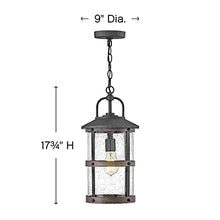 Hinkley Lakehouse Medium Hanging Lantern, Low Voltage Aged Zinc