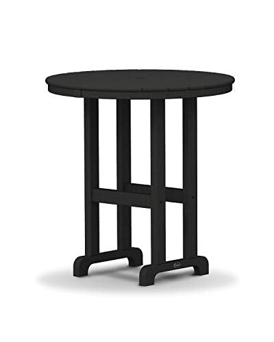 Monterey Bay Charcoal Black 36 in. Round Patio Counter Table