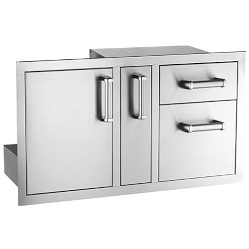 Fire Magic Premium Flush Access Door with Platter Storage and Double Drawers (53816SC)
