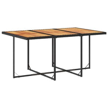AMBERARD Patio Dining Set Set of 10 Black Furniture Set