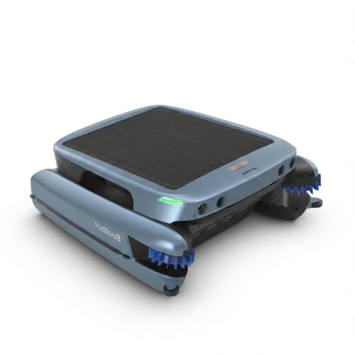 Beatbot iSkim Ultra Solar-Powered Auto Pool Skimmer 24/7 Cleaning, Built-in Water Clarification, Smart App & Voice Control, Dual Charging, Precision Edge & Corner Cleanup, Navy Blue