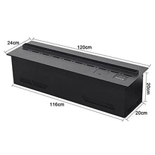 Bedroom Fireplace Length 70.2 to 47.2 Inches Electric Fireplace Freestanding Heater Flame Effect Fireplace with Touch Screen Buttons, Metal Panel, No Need to Reserve Vents Fireplace Heater(L 47.2Inche