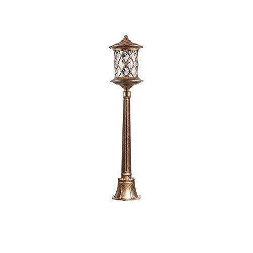 LASEVE Lights Outdoor European Outdoor Garden Light Lawn Light Outdoor Waterproof Landscape Street Light Community Park Villa Garden Lights Glass Lampshade Aluminum Street Fence Deck Lights Stadium