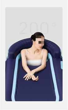 RKUVPAE Ice Bath Tub - Portable Polar Plunge Pool for Outdoor Travel, Foldable Cold & Hot Water Sauna, Deep Freeze Therapy for Adult Injuries Recovery, 140X84X74CM, Blue (Size:160X84X74CM,Color:Blue)