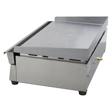 WYDDARY 2000Pa Stainless Steel Natural Gas Grill Griddle Commercial Home Camp Countertop Flat Cooking Griddle Grill 2 Burners Adjustable Temperature Control 122°F-572°F