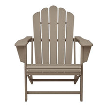 WestinTrends Highland Outdoor Patio HDPE Adirondack Chairs with Cup Holders (Set of 8), Weathered Wood