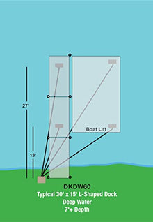 EasyPro Pond Products DKDW60 Deep Water De-Icing System for 7 Feet+ Depths
