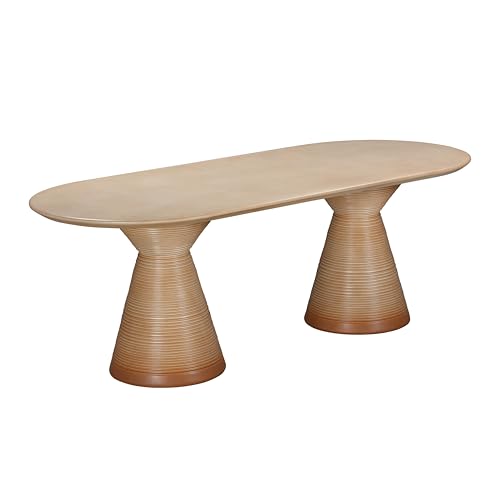 TOV Furniture Fassa Terracotta Oval Indoor/Outdoor Dining Table