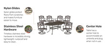 Homestyles 7 Piece Outdoor Dining Set Bronze