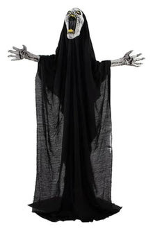 ASDJKL Holiday Decoration 70-in The Howling Reaper, Halloween Animatronic for Indoor or Covered Outdoor Halloween Decorations, Battery Operated Props Halloween Decorations