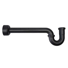 Decorative P-Trap in Matte Black