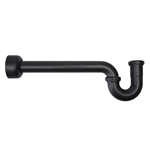 Decorative P-Trap in Matte Black