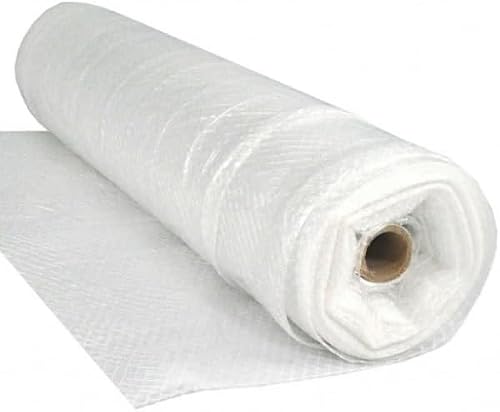 Vapor Barrier Supply - String Reinforced 4 Year UV Resistant 10 mil Clear Greenhouse Plastic Sheeting - 4 Year UV Resistant Polyethylene Greenhouse Film, Hoop House Green House Cover (54' x 75')