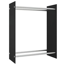 DJVHSRI 80X35X100 Cm Tempered Glass, Firewood Log Rack, Storage Shelf, Ventilation Metal Store Holder for Outdoor Indoor Wood Stand Set,Firewood Rack,