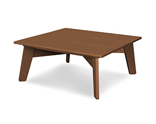 POLYWOOD® Riviera Modern Conversation Table in Teak