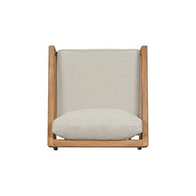 Christopher Knight Home Set of 2 Leland Patio Furniture Acacia Wood Club Chairs, Outdoor Lounge Chair, Relaxing Armchair/Accent Chair, Removable Cushion, Deep Seating, Sturdy Construction, Teak+Beige