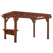 Backyard Discovery Ashland Cedar Wood Pergola Kit Medium Brown