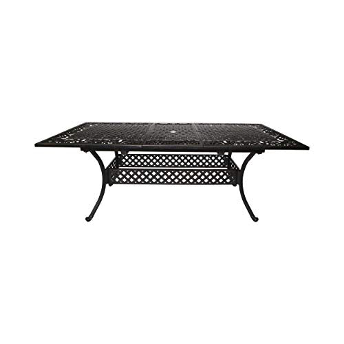 Christopher Knight Home Outdoor Expandable Patio Dining Table, 64"-81", Cast Aluminum, Shiny Copper