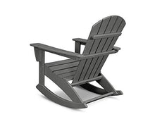 POLYWOOD® Nautical Adirondack Rocking Chair in Slate Grey