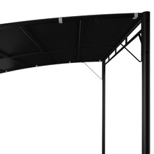HEFZGDB 10ft x 10ft Outdoor Sunshade Awning Anthracite Large Gazebo Canopy with Powder-Coated Steel Frame and Durable Polyester Cover for Patio Garden Shelter Weather Resistant Easy
