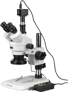 AmScope Digital Trinocular Stereo Zoom Microscope Multi