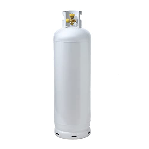 Flame King 100LB (23 Gal) Multi-Valve Propane Tank with High Capacity Filler, Great for Mixed Heating Systems, Home fireplaces, Dryers and Grills