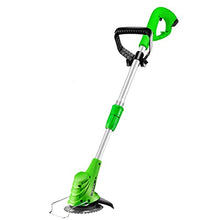 JOMRTS Lawn Mowers Household Lawn Mower New Metal Material Handheld Lawn Mower Small Electric Lawn Mower Lightweight and Convenient Household Lawn Mower (Green 4000mA)